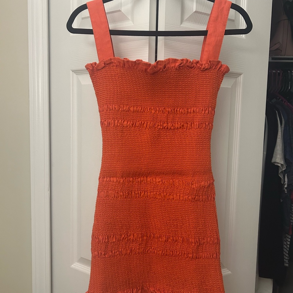 Capulet Vibrant Orange Sleeveless Dress
